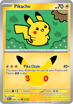 Pikachu 30c 033